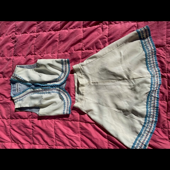 Vintage California Holiday skirt and vest set - Picture 1 of 4